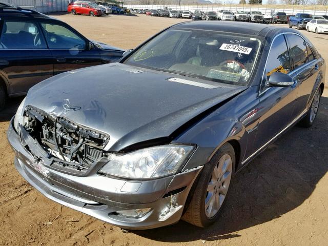 WDDNG76X27A105406 - 2007 MERCEDES-BENZ S 600 CHARCOAL photo 2