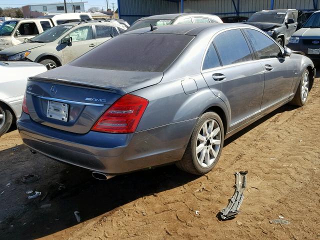 WDDNG76X27A105406 - 2007 MERCEDES-BENZ S 600 CHARCOAL photo 4