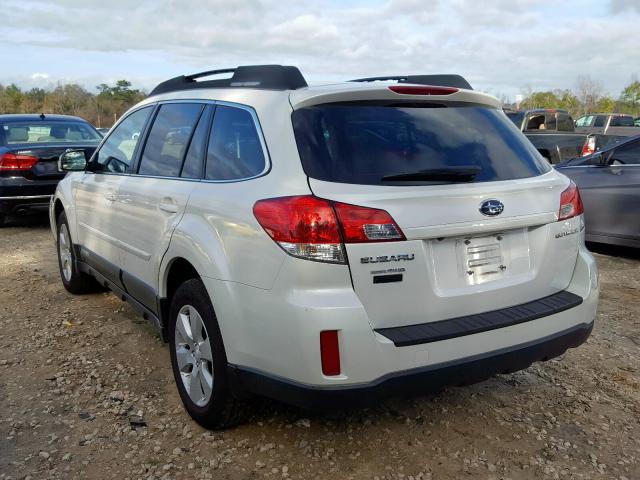 4S4BRCGC8B3421347 - 2011 SUBARU OUTBACK 2.5I PREMIUM  photo 3