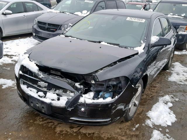 1G1ZC5E07CF152145 - 2012 CHEVROLET MALIBU 1LT BLACK photo 2