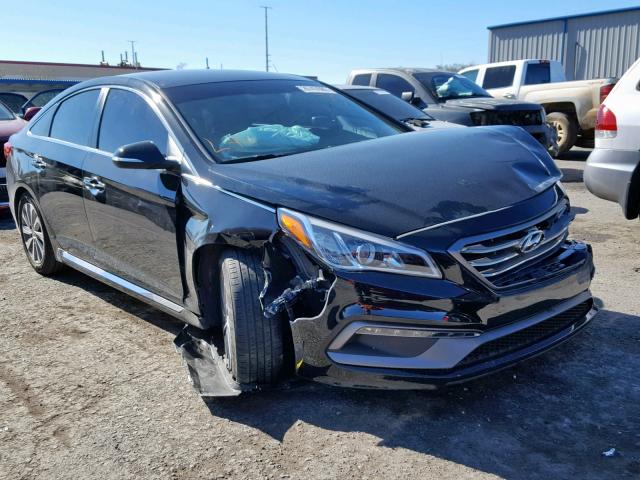 5NPE34AF2HH594466 - 2017 HYUNDAI SONATA SPO BLACK photo 1