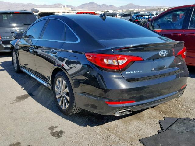 5NPE34AF2HH594466 - 2017 HYUNDAI SONATA SPO BLACK photo 3