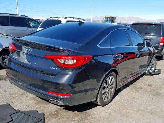 5NPE34AF2HH594466 - 2017 HYUNDAI SONATA SPO BLACK photo 4