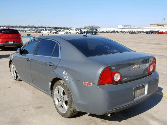 1G1ZH57B39F111584 - 2009 CHEVROLET MALIBU 1LT ნაცრისფერი ფოტო 3