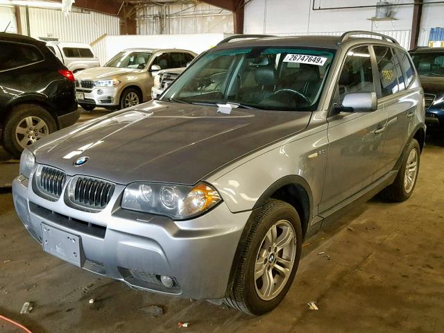 WBXPA93406WG83456 - 2006 BMW X3 3.0I GRAY photo 2