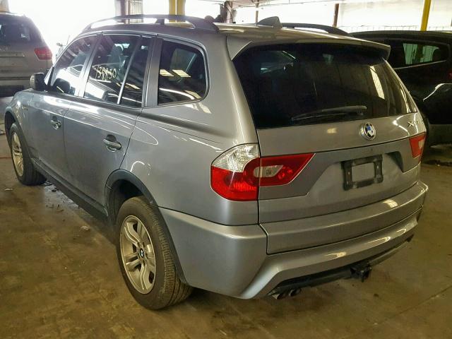 WBXPA93406WG83456 - 2006 BMW X3 3.0I GRAY photo 3