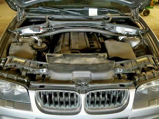 WBXPA93406WG83456 - 2006 BMW X3 3.0I GRAY photo 7