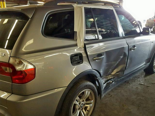 WBXPA93406WG83456 - 2006 BMW X3 3.0I GRAY photo 9