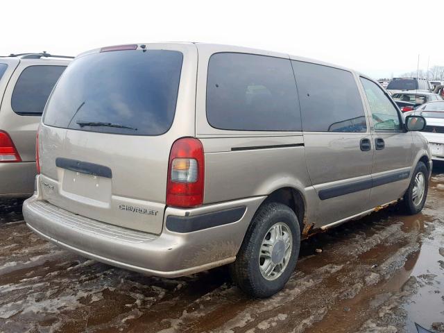 1GNDX03E43D266632 - 2003 CHEVROLET VENTURE BEIGE photo 4