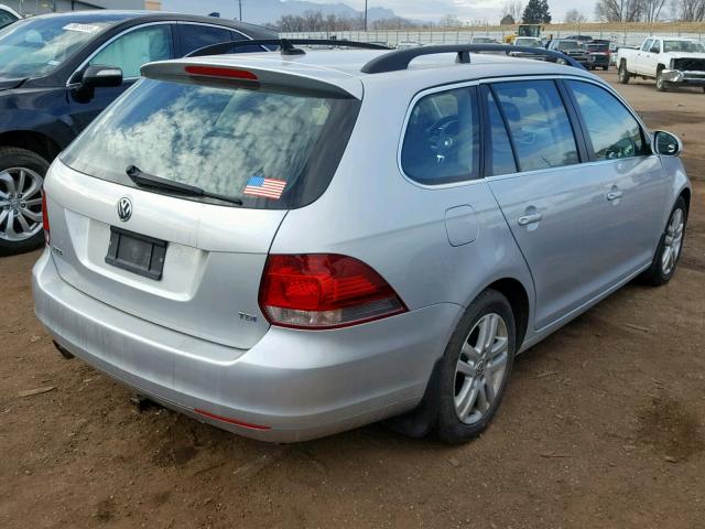 3VWML7AJ3CM662257 - 2012 VOLKSWAGEN JETTA TDI SILVER photo 4