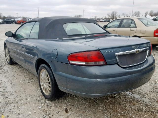 1C3EL55R16N285745 - 2006 CHRYSLER SEBRING TO TURQUOISE photo 3