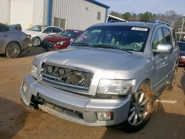 5N3AA08D59N901831 - 2009 INFINITI QX56 SILVER photo 2