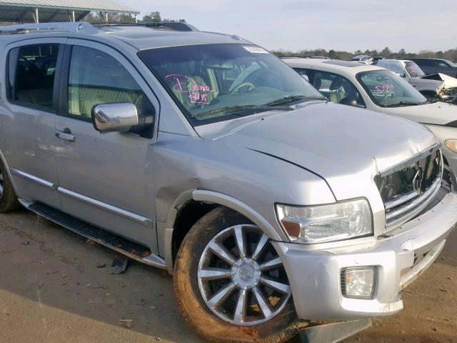 5N3AA08D59N901831 - 2009 INFINITI QX56 SILVER photo 9