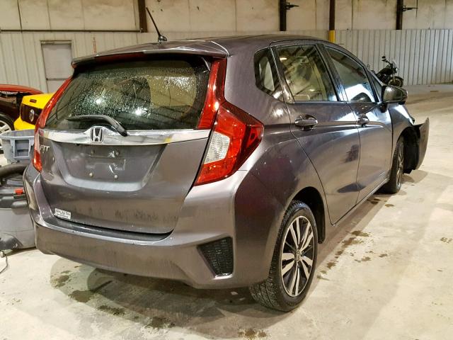 JHMGK5H74GX038922 - 2016 HONDA FIT EX GRAY photo 4