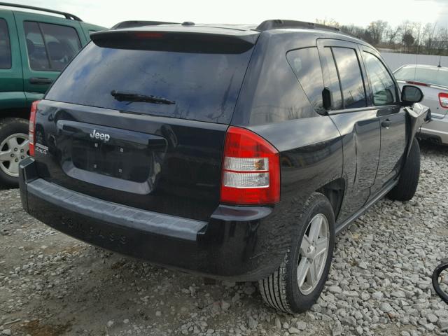 1J8FF47W47D200157 - 2007 JEEP COMPASS BLACK photo 4