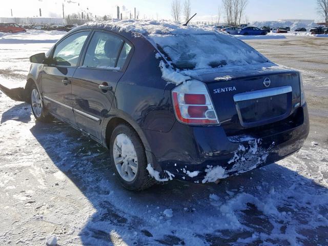 3N1AB6AP3AL614464 - 2010 NISSAN SENTRA 2.0 BLUE photo 3