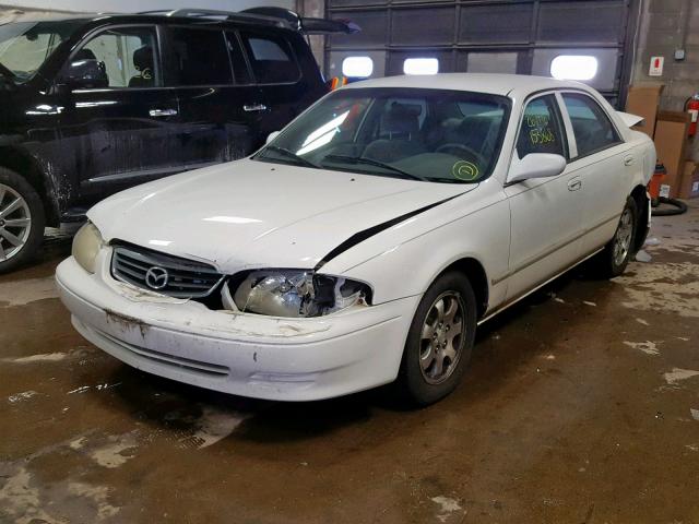 1YVGF22CX25264259 - 2002 MAZDA 626 LX WHITE photo 2