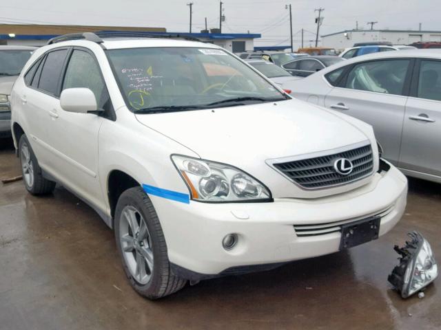 JTJGW31U872002591 - 2007 LEXUS RX 400H WHITE photo 1