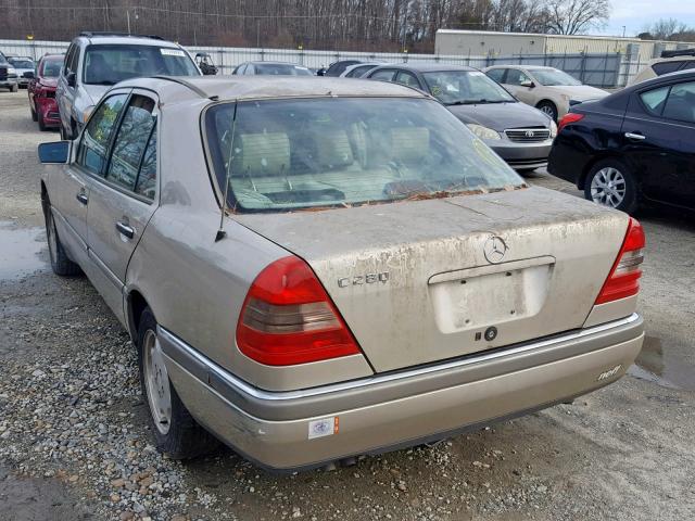 WDBHA28E3VA501895 - 1997 MERCEDES-BENZ C 280 TAN photo 3