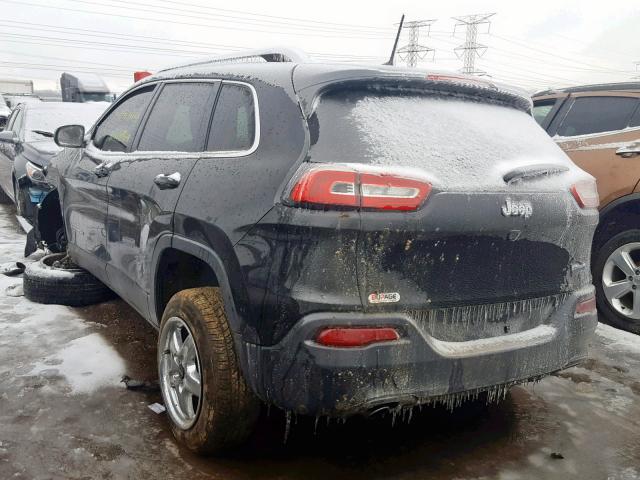 1C4PJLCB8GW113695 - 2016 JEEP CHEROKEE L BLACK photo 3