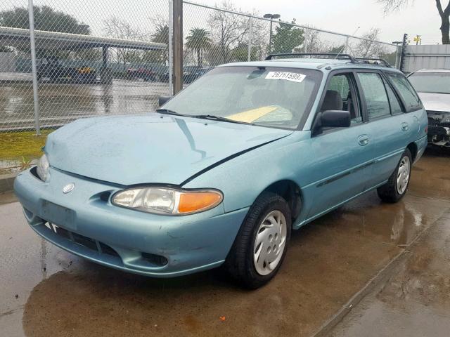 1MELM15P4VW606644 - 1997 MERCURY TRACER LS GREEN photo 2