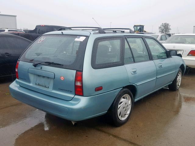 1MELM15P4VW606644 - 1997 MERCURY TRACER LS GREEN photo 4