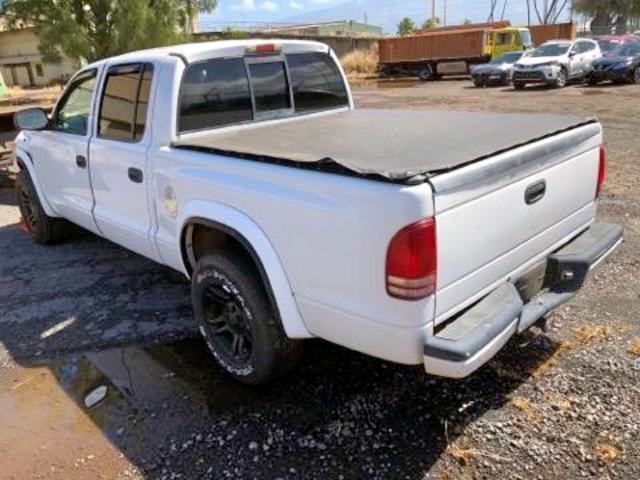 1D7HL38N54S533859 - 2004 DODGE DAKOTA QUA WHITE photo 3