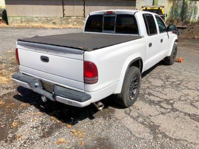 1D7HL38N54S533859 - 2004 DODGE DAKOTA QUA WHITE photo 4