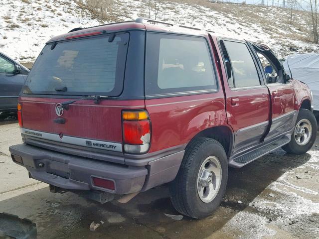 4M2DU55P2VUJ00815 - 1997 MERCURY MOUNTAINEE RED photo 4