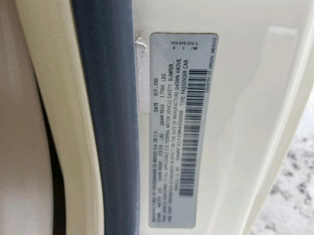 3VWRF31Y39M400668 - 2009 VOLKSWAGEN NEW BEETLE Bej foto 10