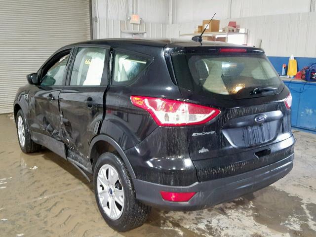 1FMCU0F77DUC54725 - 2013 FORD ESCAPE S BLACK photo 3