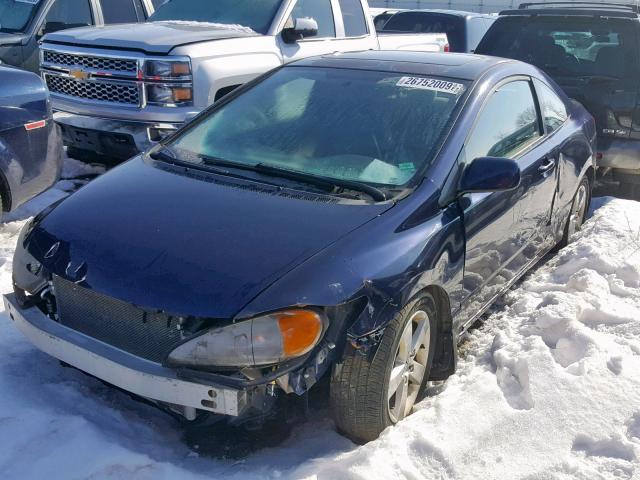 2HGFG12807H519751 - 2007 HONDA CIVIC EX ლურჯი ფოტო 2