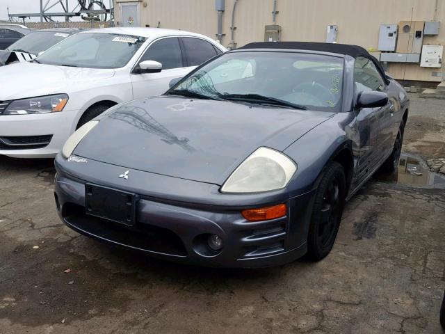 4A3AE45G13E062417 - 2003 MITSUBISHI ECLIPSE SP GRAY photo 2