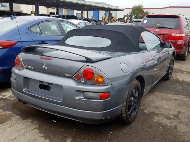 4A3AE45G13E062417 - 2003 MITSUBISHI ECLIPSE SP GRAY photo 4