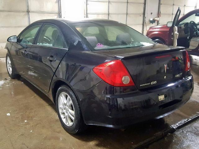 1G2ZF55B664272670 - 2006 PONTIAC G6 SE BLACK photo 3