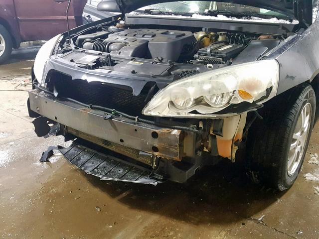 1G2ZF55B664272670 - 2006 PONTIAC G6 SE BLACK photo 9