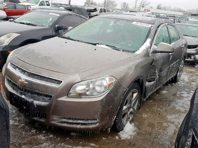 1G1ZC5EB7AF103235 - 2010 CHEVROLET MALIBU 1LT ბეჟი ფოტო 2