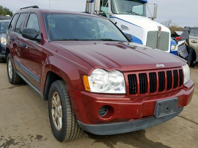 1J4GR48K06C368245 - 2006 JEEP GRAND CHER MAROON photo 1