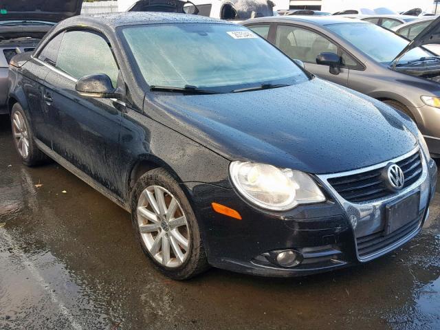 WVWFA71F67V033858 - 2007 VOLKSWAGEN EOS 2.0T L BLACK photo 1