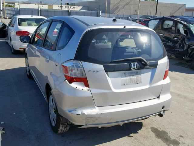 JHMGE8H34BC016764 - 2011 HONDA FIT SILVER photo 3