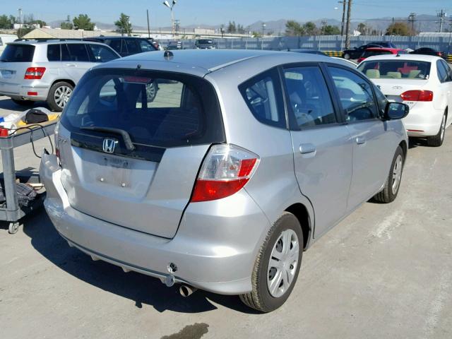 JHMGE8H34BC016764 - 2011 HONDA FIT SILVER photo 4