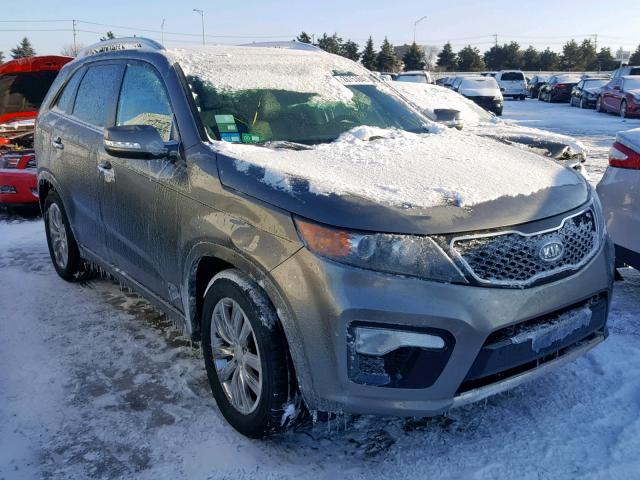 5XYKWDA28CG267920 - 2012 KIA SORENTO SX GRAY photo 1