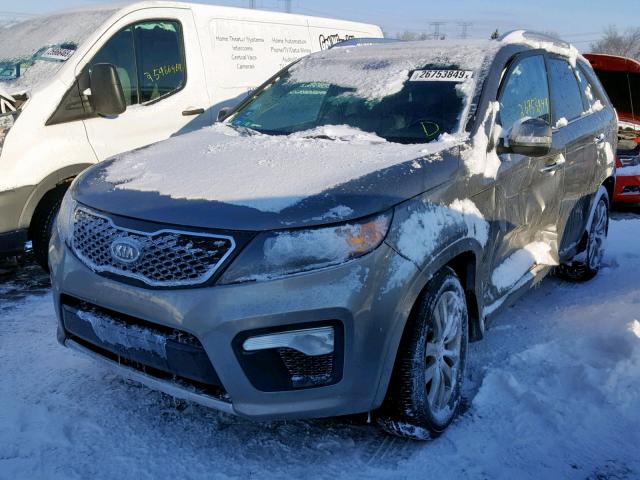 5XYKWDA28CG267920 - 2012 KIA SORENTO SX GRAY photo 2