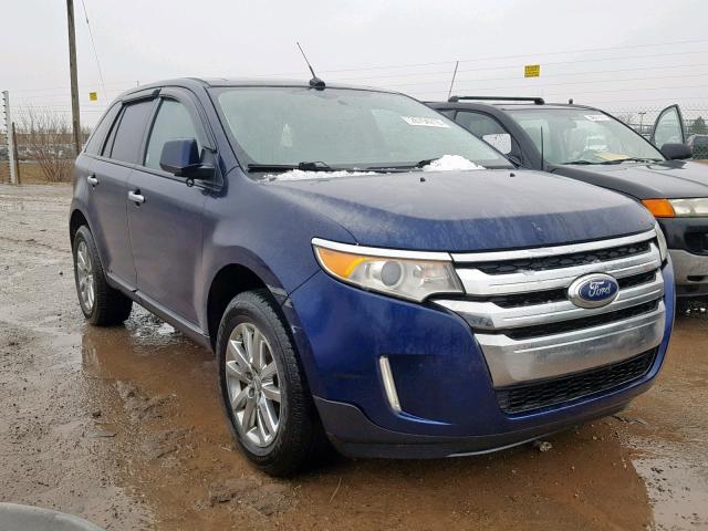 2FMDK3JC3BBA02716 - 2011 FORD EDGE SEL BLUE photo 1