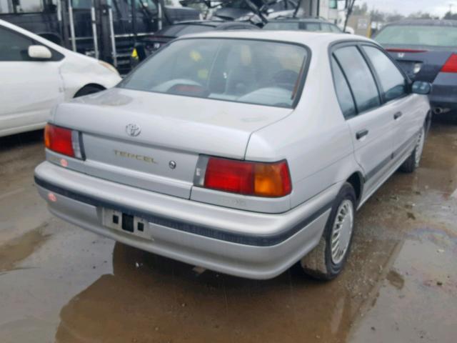 JT2EL43T9R0421716 - 1994 TOYOTA TERCEL DX GRAY photo 4