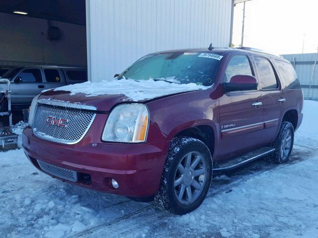 1GKFK63807J336717 - 2007 GMC YUKON DENA MAROON photo 2