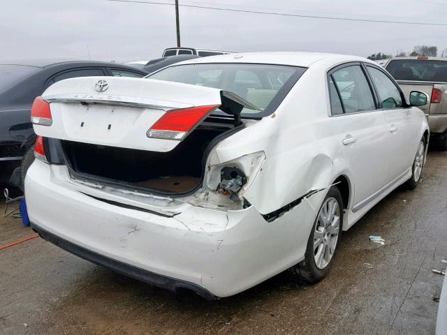 4T1BK3DBXBU418704 - 2011 TOYOTA AVALON BAS WHITE photo 4