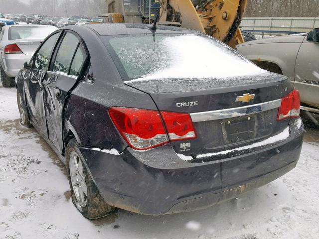 1G1PC5SB2E7421470 - 2014 CHEVROLET CRUZE LT BLACK photo 3