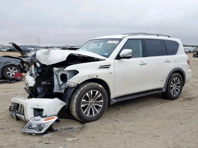 JN8AY2ND4H9011339 - 2017 NISSAN ARMADA SV WHITE photo 2