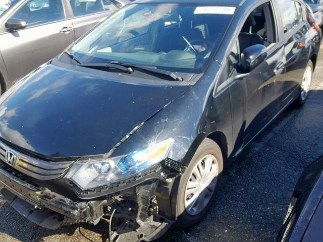 JHMZE2H58BS009149 - 2011 HONDA INSIGHT LX BLACK photo 2